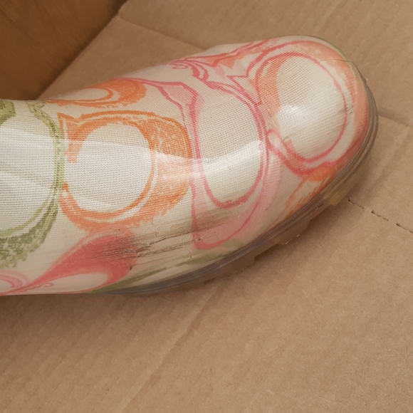 COACH WMN Rubber RAIN/SALTWATER/BARN/FARM BOOT  9 - Picture 3 of 8